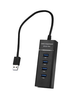 نيبمينينت موزع USB 3.0 بأربعة منافذ عالي السرعة أسود 
