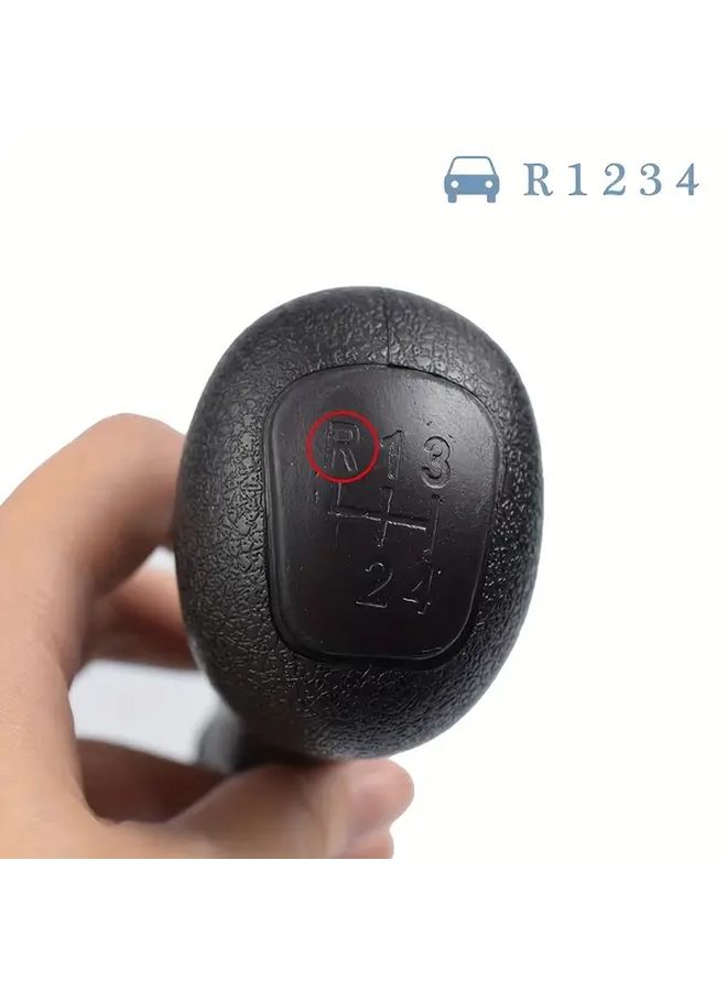 Black 4 Speed Manual Transmission Shift Knob Classic Style R Bottom Left - Image 5