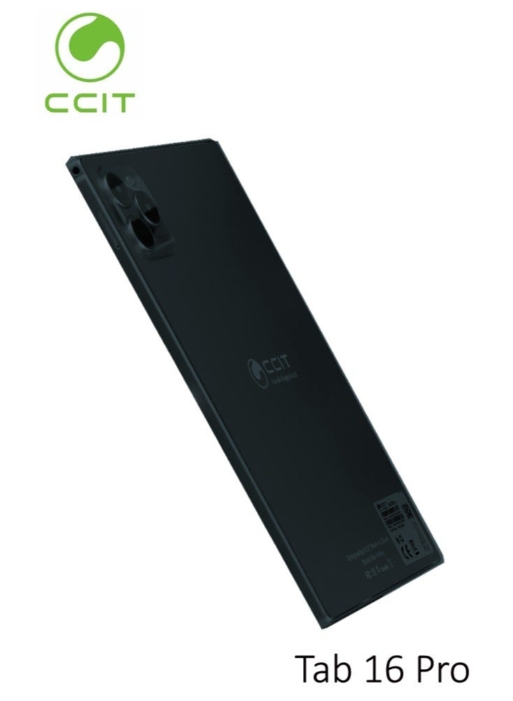 CCIT Tab 16 Pro Android Tablet – 10.1-Inch HD Display, Ultra-Fast 16GB RAM + 1TB Storage, Massive 10000mAh Battery, Dual SIM & 5G Wi-Fi Connectivity, Includes Keyboard, Mouse & Accessories for Productivity, Gaming, Study, Office Work, Streaming, and Entertainment, Sleek Black Design - Image 1