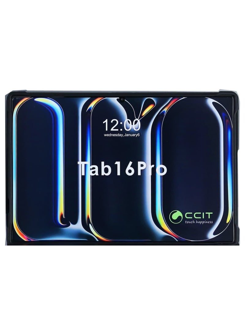 CCIT Tab 16 Pro Android Tablet – 10.1-Inch HD Display, Ultra-Fast 16GB RAM + 1TB Storage, Massive 10000mAh Battery, Dual SIM & 5G Wi-Fi Connectivity, Includes Keyboard, Mouse & Accessories for Productivity, Gaming, Study, Office Work, Streaming, and Entertainment, Sleek Black Design - Image 3