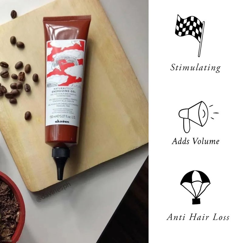 Davines Naturaltech ENERGIZING Gel, Revitalize Thin And Fragile Hair, Light Styling Effect, 5.07 Fl. Oz. - Image 3