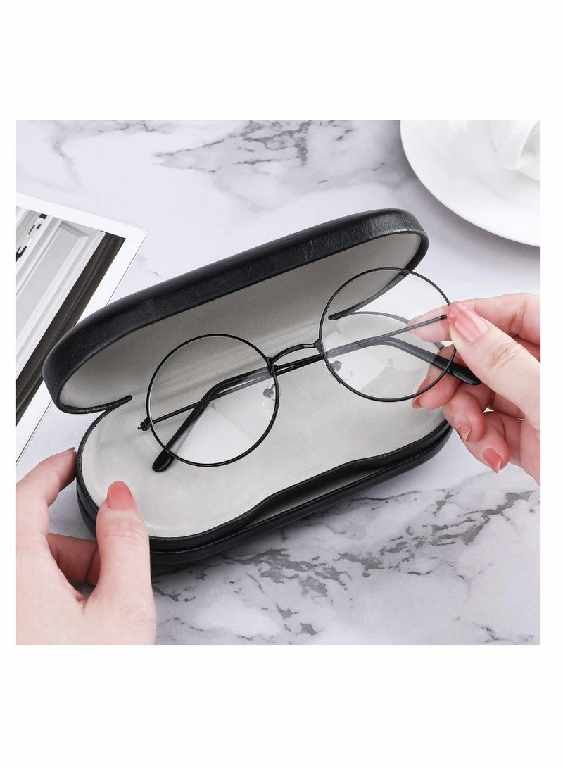 KASTWAVE Double Eyeglass Case, KASTWAVE Contact Lens Case with Mirror Tweezers Remover, 2 in 1 Double Sided Portable Contact Lens Box Holder Container Soak Storage Kit Sunglasses Pouch for Men & Women - Image 5