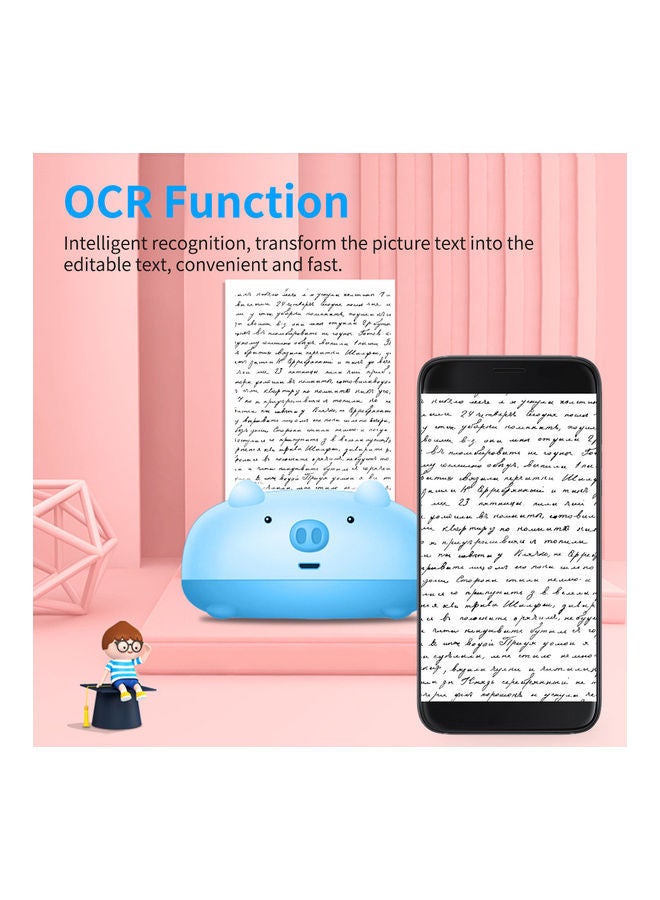 Loquat Portable USB Bluetooth Connection Thermal Receipt/Photo Printer Blue - Image 3