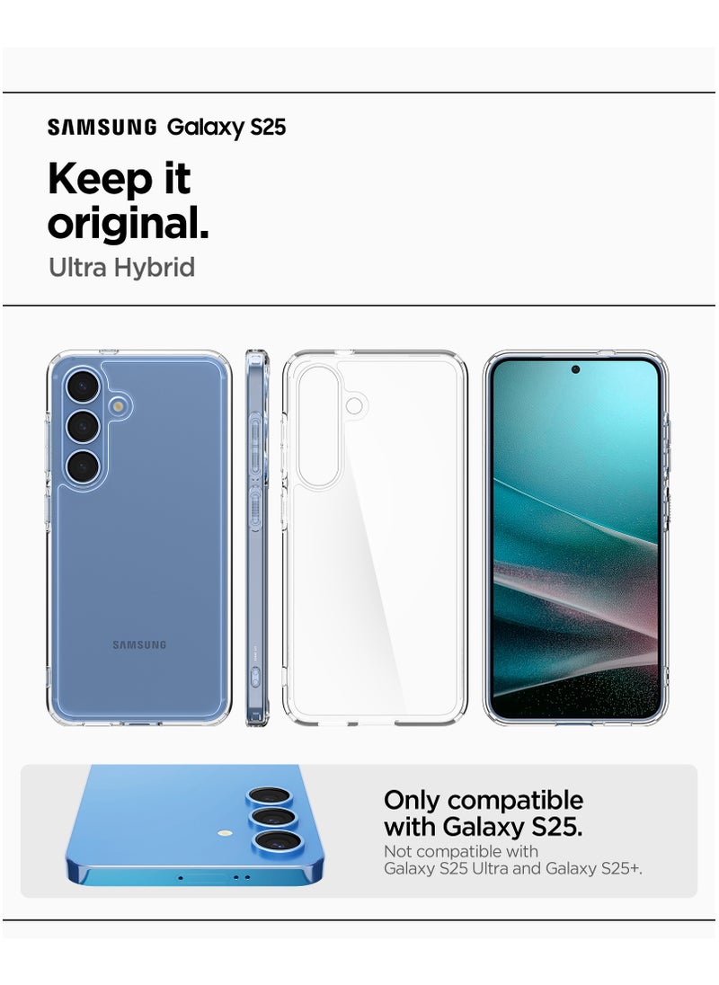 Spigen Ultra Hybrid Samsung Galaxy S25 Case Cover (2025) - Crystal Clear  - Image 2
