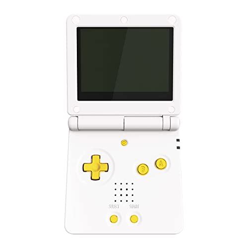 eXtremeRate Chrome Gold Glossy Custom Full Set Buttons for Gameboy Advance SP, Replacement A B L R Button Power On Off Volume Button D-pad Key for GBA SP Console - Console NOT Included - Image 5