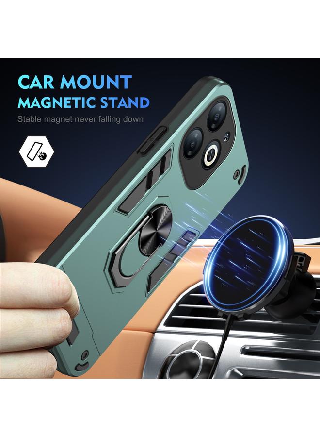 Zaboon Case For Infinix Smart 8 Shockproof Metal Ring Holder Phone Case - Image 2