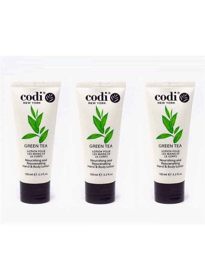 CODi Green Tea Lotion nourishing and rejuvenating HAND & BODY LOTION 3.3 oz - 3 TUBES - Image 1