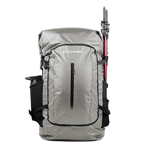 AquaQuest Riparia 45L Waterproof Backpack - Backpacking, Travel, Hunting, Fishing, Camping DayPack - Grey - Image 1
