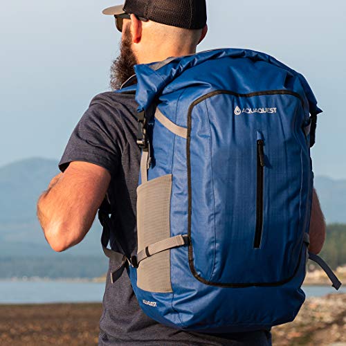 AquaQuest Riparia 45L Waterproof Backpack - Backpacking, Travel, Hunting, Fishing, Camping DayPack - Grey - Image 2