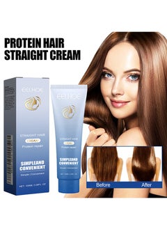 Straight Hair Cream Protein Repair ,Simpleand convenient,Protein Silk & Gloss Straightening Cream  - 3-Step Treatment for Smooth, Frizz-Free Hair 100ml - pzsku/ZC5AE6E6734D8C57CA5CAZ/45/_/1732936700/d5a439e9-5237-4faa-8b25-d63b5c908fe2