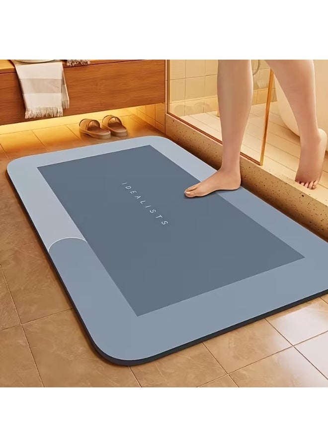 Luxury Soft Quick-Dry Bathroom Mat – Non-Slip, Machine Washable Absorbent Floor Rug for Bathroom, Kitchen, Laundry & Bedroom – 40×60 cm (Color May Vary) - Image 1