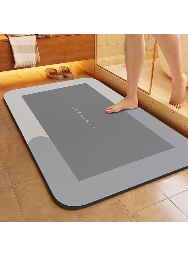 Luxury Soft Quick-Dry Bathroom Mat – Non-Slip, Machine Washable Absorbent Floor Rug for Bathroom, Kitchen, Laundry & Bedroom – 40×60 cm (Color May Vary) - Image 2