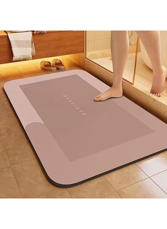 Luxury Soft Quick-Dry Bathroom Mat – Non-Slip, Machine Washable Absorbent Floor Rug for Bathroom, Kitchen, Laundry & Bedroom – 40×60 cm (Color May Vary) - Image 3