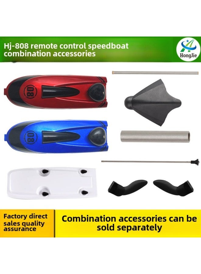 Hongxunjie HJ808 Remote Control Boat Water Toy Competitive Speedboat Nautical Model High-speed Yacht Toy Accessories-Specifications: Small Remote Control  - Image 3