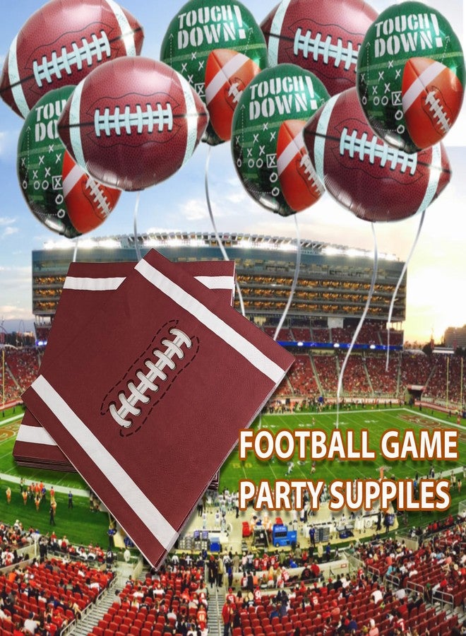 EaciTown 40 Pcs Football Napkins Disposable Football Party Napkins Football Game Day Suppilies for Birthday Party Tailgate Party Baby Shower - Image 5