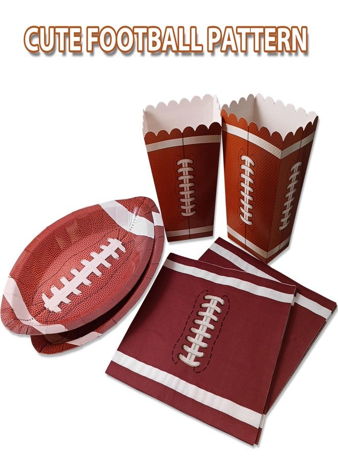 EaciTown 40 Pcs Football Napkins Disposable Football Party Napkins Football Game Day Suppilies for Birthday Party Tailgate Party Baby Shower - Image 4