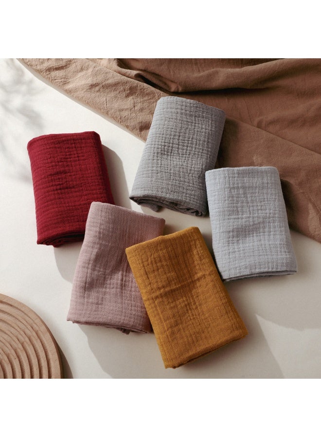 5 Pack Muslin Swaddle Blankets for Baby Girls Boys, Receiving Blanket Large 23.5 x 23.5 inches, Soft Breathable Muslin Baby Blanket for Unisex Newborn - Image 4