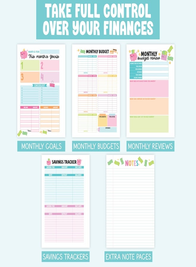 Hadley Designs 2026 Budget Planner and Monthly Bill Organizer - Monthly Budget Planner 2026, Financial Planners Budgeting Book, Bill Tracker Notebook for Expenses, Chalkboard Undated Finance Organizer Journal - Image 4