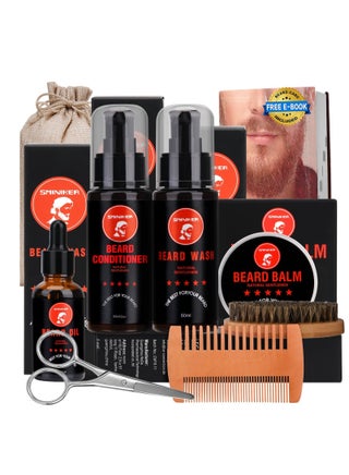 Beard Grooming Kit, Beard Oil, Beard Balm, Beard Shampoo, Beard Conditioner, Beard Brush, Beard Comb and Beard Mustache Scissors Beard Care Unique Gifts for Men Beard Growth & Trimming Kit - pzsku/ZC5AEA0D1C774C4D4E302Z/45/_/1733398300/1ec2a6cf-28fb-4376-9401-d1bb3a523a49