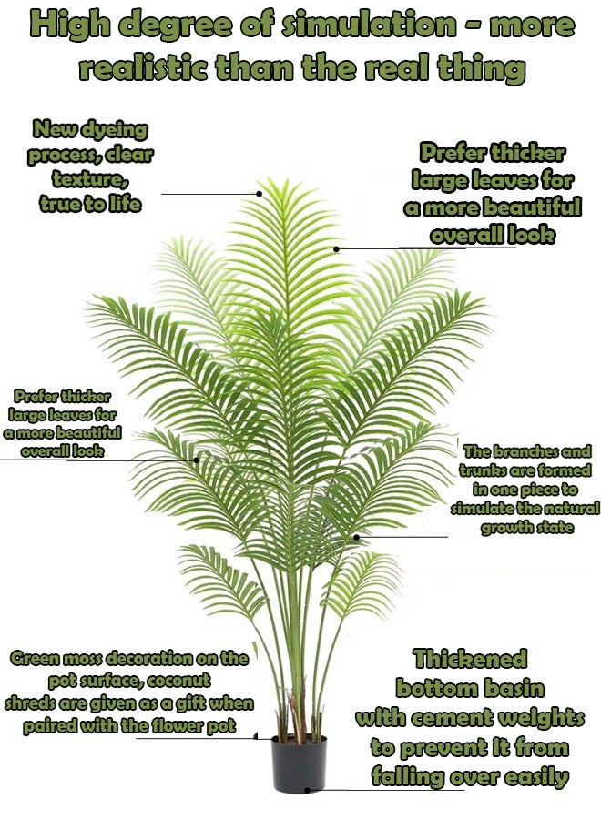 ZCM-HAPPY Large Artificial Palm Plant 160cm, Nordic Style Indoor and Outdoor Green Plant - Hotel and Garden Potted Decoration, Bird of Paradise Bonsai Ornament - Image 3