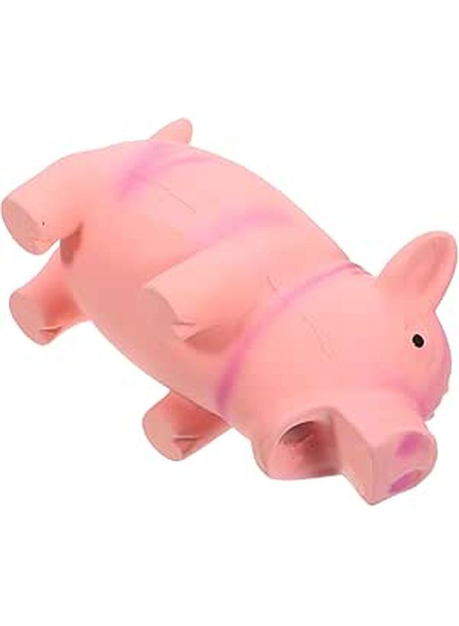 Pig Shape Squeaky Latex Dog Chew Toy For Aggressive Chewers Teething Relief - Image 1
