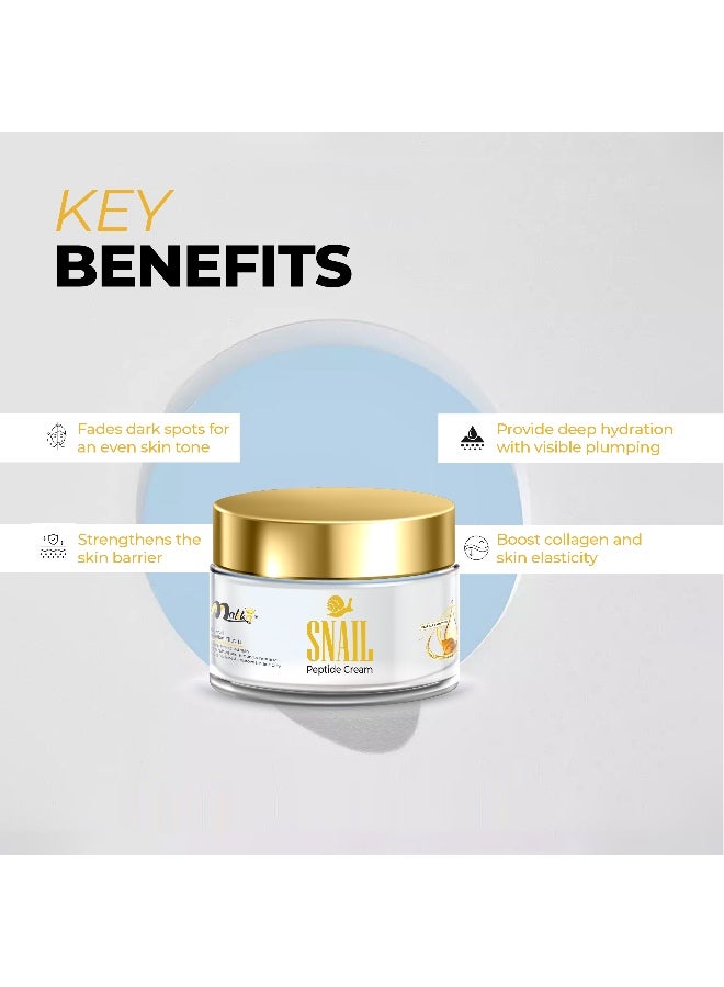 Malika Snail Peptide Cream - 92% Snail Secretion Filterate - Image 5