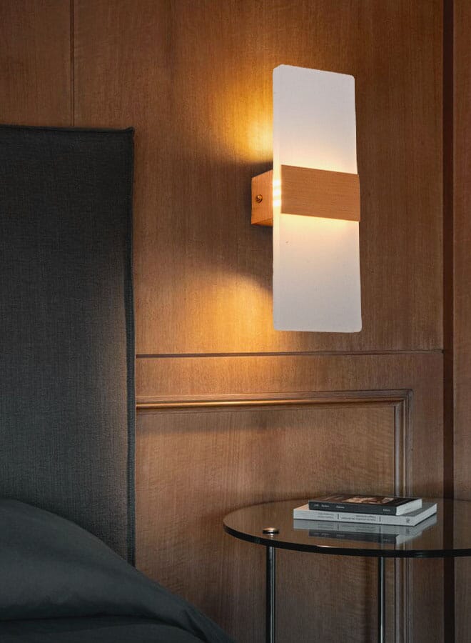 Best Power مصباح حائط LED ذهبي حديث 7322-W مع 3 مستويات إضاءة، 7 واط – مصباح حائط معاصر لغرفة المعيشة، غرفة النوم، الممر، والمكتب - Image 1