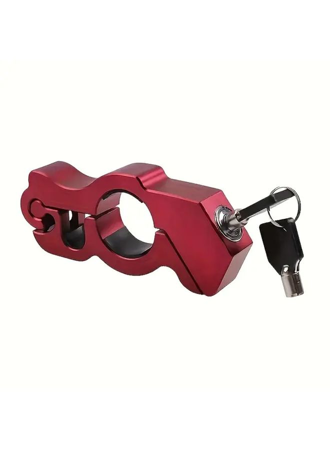 1pc New Anti Theft Handlebar Throttle Lock Classic Black for Electric Bicycles Motorcycles and Scooters Compact Design Sturdy Material Reliable Mechanism - Image 4
