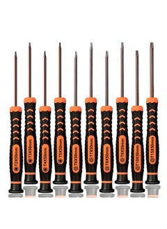 Torx Screwdriver Set of T2-T15,10-Piece Magnetic Small Torx Security Screwdrivers with T2 T3 T4 T5 T6 T7 T8 T9 T10 T15 Star Screwdriver Tool Kit for Xbox,PS3,PS4,Knife,Computer & Other Device