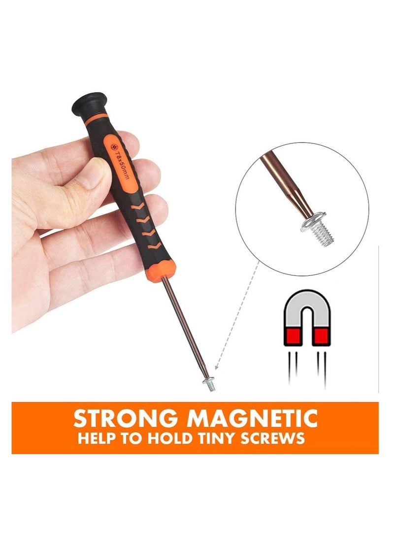 SYOSI - Torx Screwdriver Set of T2-T15,10-Piece Magnetic Small Torx Security Screwdrivers with T2 T3 T4 T5 T6 T7 T8 T9 T10 T15 Star Screwdriver Tool Kit for Xbox,PS3,PS4,Knife,Computer & Other Device - Image 1