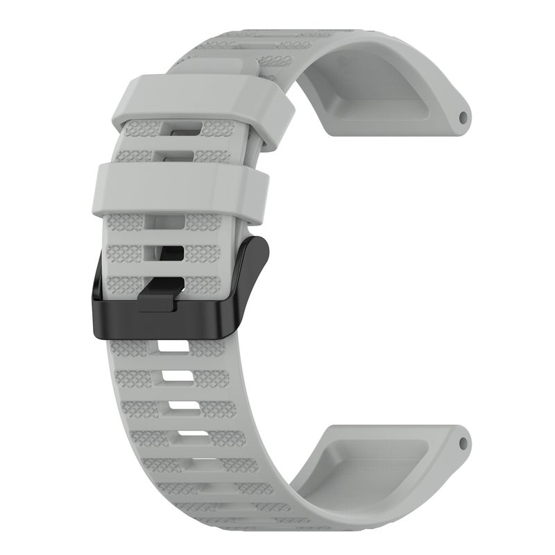 S-TOP For Garmin Forerunner 935 22mm Horizontal Texture Silicone Watch Band with Removal Tool(Grey) - Image 2