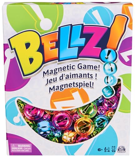 Spin Master Games Bellz The Quick to Pickup Family Magnet Game with Magnetic Wand Bells Storage Pouch ASMR Sounds Travel Game 14 Players for Ages 6 Up - Image 1