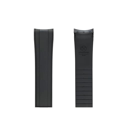 INO Design StrapXPro (SX1A) 22mm Watch Bands Men's Rubber Watch Strap Replacement for Seiko 5 Sports SKX Series Dive Watches, 5KX/SRPD & New GMT Series, Curved End Watchband for SRPD51, SRPD53, SRPD55K1, SRPD59K1, SSK017, SSK019, etc. - Image 2