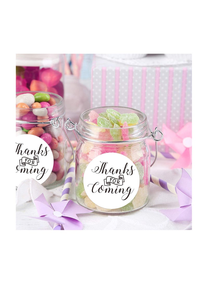 Generic 50 ROUNDED STICKER SIZE 5 CM THANK YOU FOR COMING  - Image 2