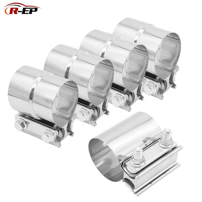 Automobile Exhaust Pipe Clamp Butt Pipe Clamp Muffler Modification 51 57 63 70 76Mm Universal 304 Stainless Steel - Image 2