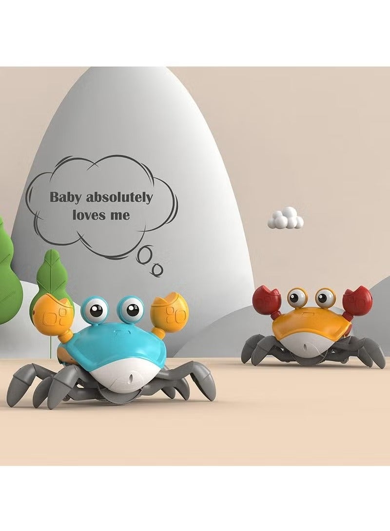TIGER Green Crawling Crab Baby Toy – Musical Moving Crab for Infants 3-12 Months & Toddlers 0-36 Months – Interactive Learning Toy with Smart Obstacle Avoidance & Crawl Training – Fun Birthday Gift for Boys & Girls – USB Rechargeable - Image 5