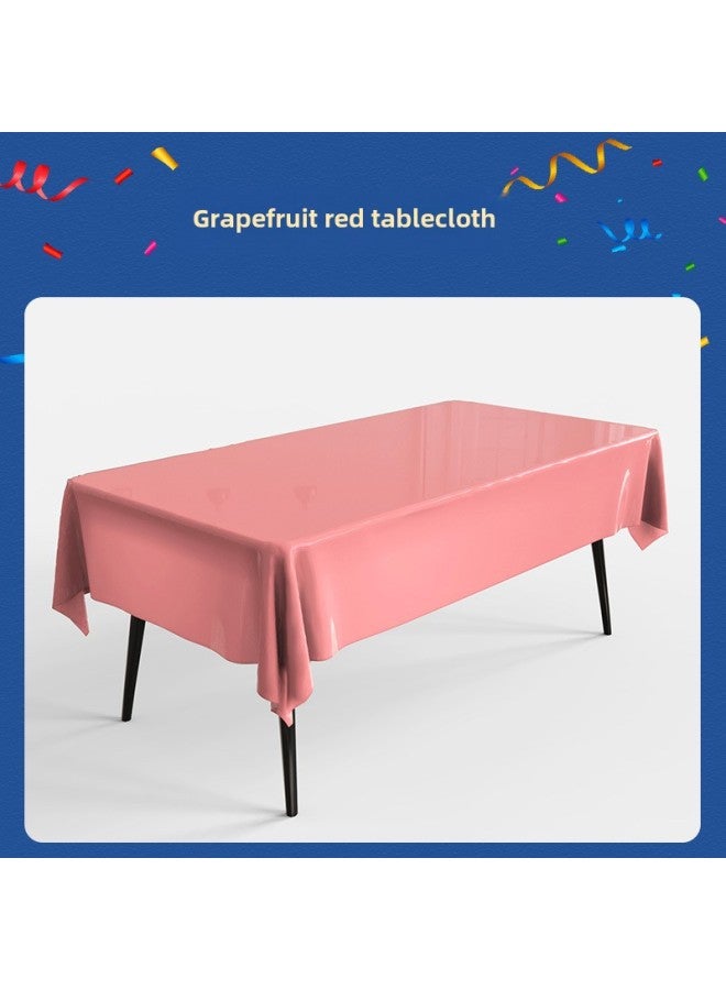 Monochrome Macaroon Color Thickened Waterproof Tablecloth Birthday Party Home Supplies Decoration-Color:Macaroon Color Apple Green  - Image 5
