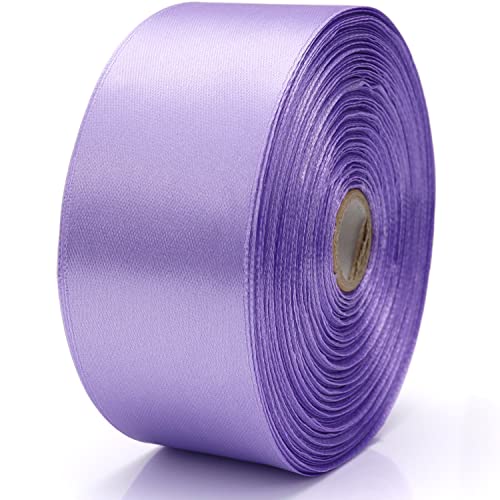 Nsilu 1-1/2 inch, Light Purple Ribbon for Gift Wrapping 50 Yards Perfect Wedding Party Wreath Sewing DIY Hair Accessories Decoration Floral Hair Balloons Other Projects - Image 3