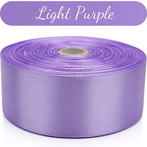 Nsilu 1-1/2 inch, Light Purple Ribbon for Gift Wrapping 50 Yards Perfect Wedding Party Wreath Sewing DIY Hair Accessories Decoration Floral Hair Balloons Other Projects - Image 5