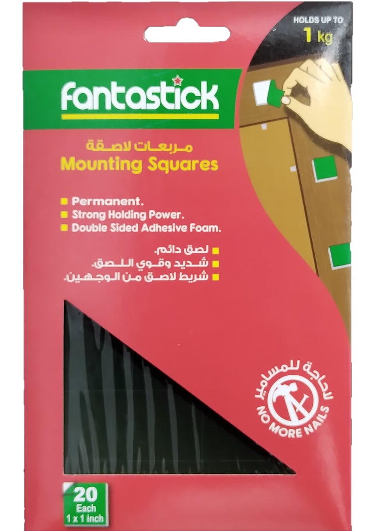 Fantastick Mounting Tape Can Hold Up To 1 KG 4 Pieces  - Image 2