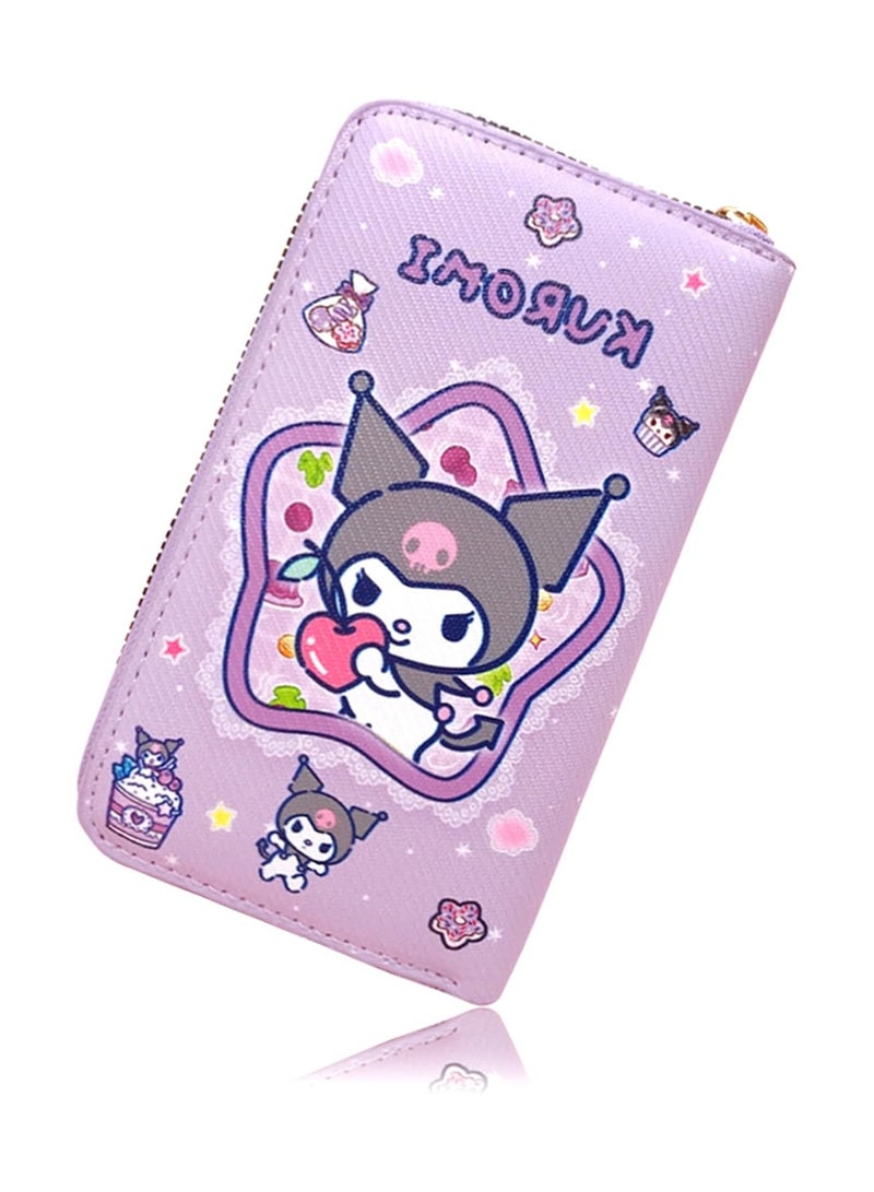 عام محفظة أنيمي كرومي محفظة كرومي بسحاب محفظة جلدية صناعية طويلة للسيدات محفظة للسيدات - Image 1