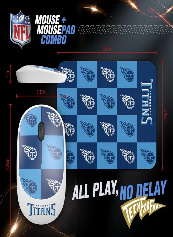 SOAR NBA Wireless Mouse and Mouse Pad- Checkered, New York Knicks - Image 3