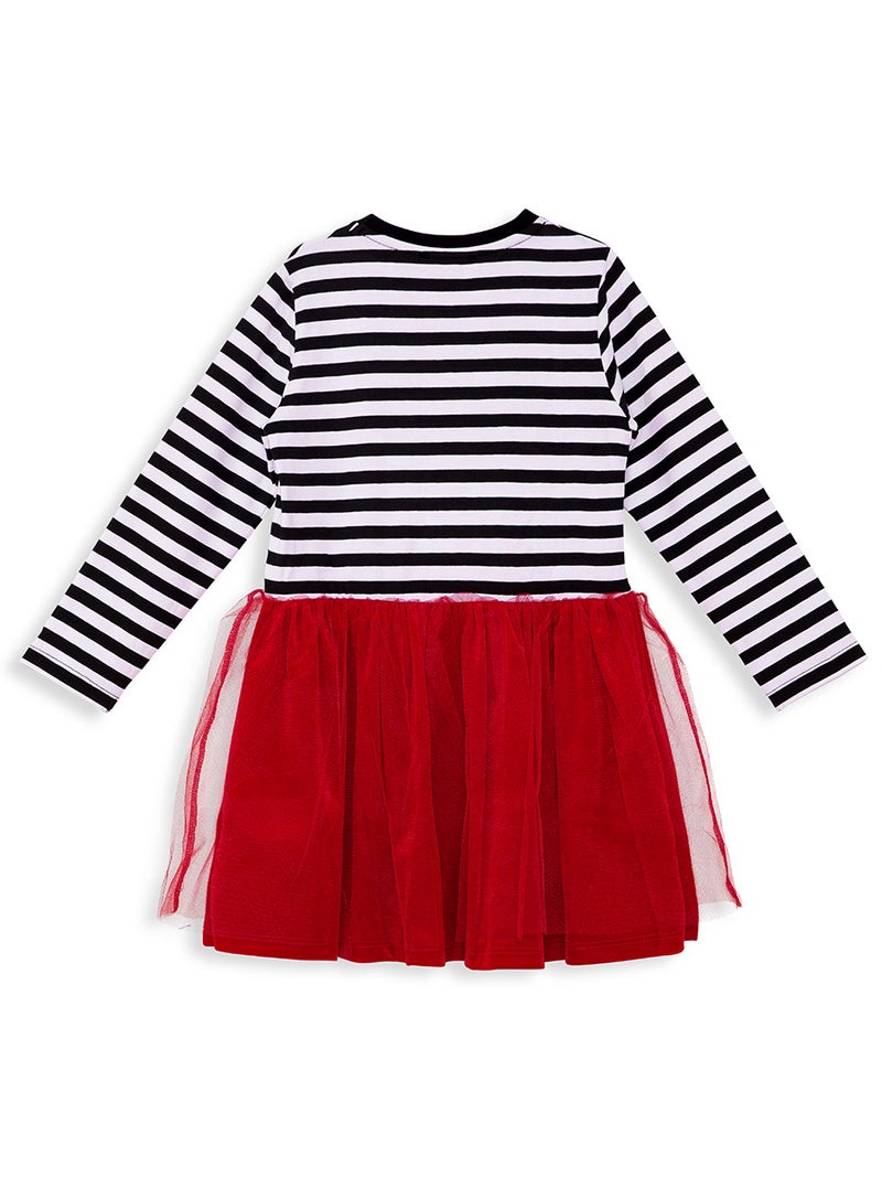 Denokids New Year Chic Girl Red Tulle Dress - Image 4