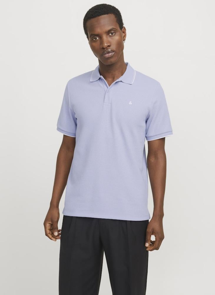 JACK & JONES Logo Print Polo Shirt - Image 1