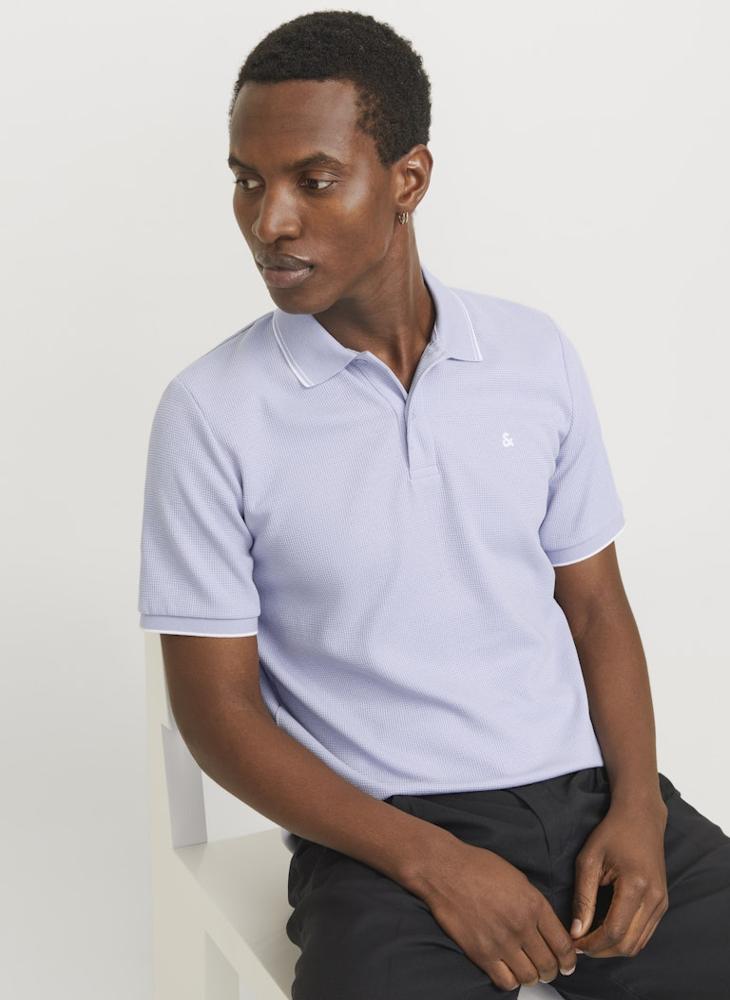 JACK & JONES Logo Print Polo Shirt - Image 3