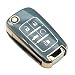 FEYOUN Key Fob Cover Compatible with Chevy Chevrolet Equinox Camaro Cruze Malibu Sonic Volt Spark Impala Buick Encore Allure TPU Remote Keyless Key Fob Case Protection Shell Accessories Blue Gray - Image 2