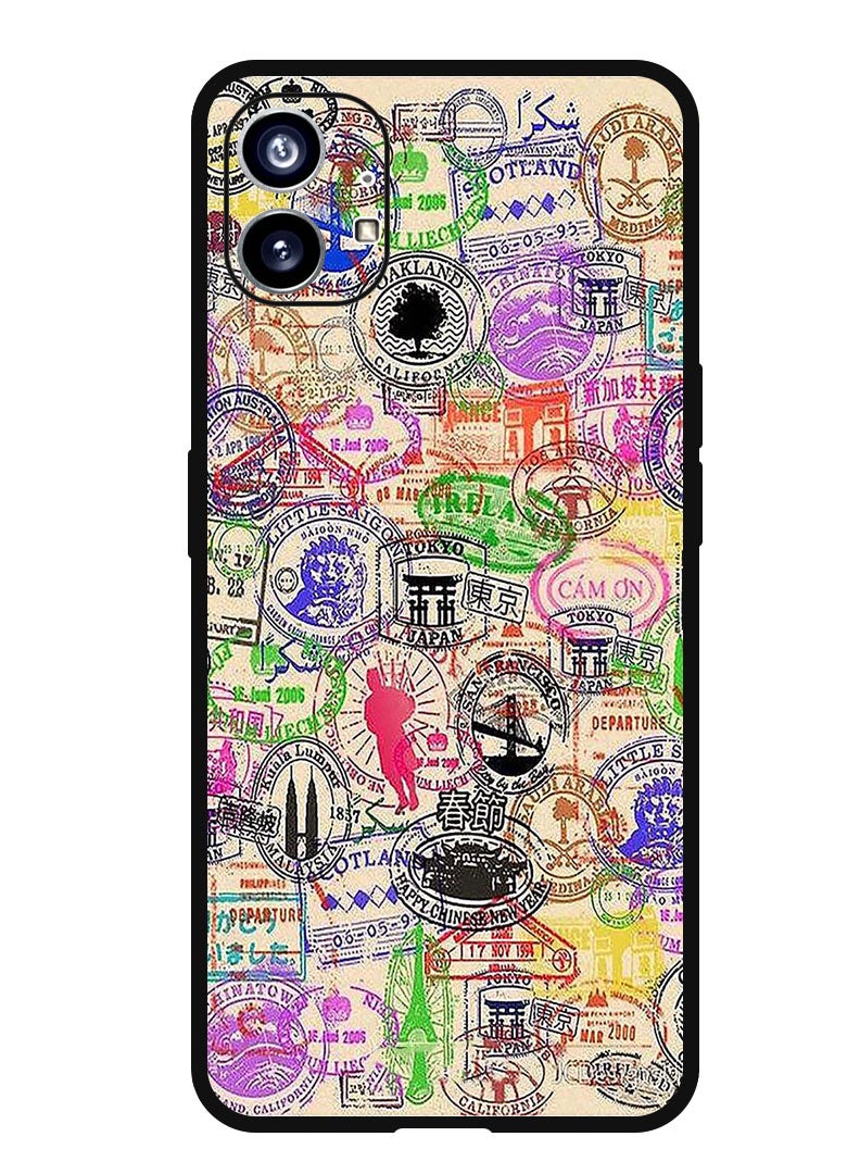 Theodor Protective Case Anti Scratch Shock Proof Bumper Cover For Nothing Phone 1 Passport Stamp - Image 1