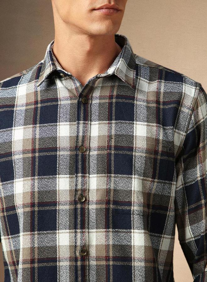 Dennis Lingo Checked Button Down Casual Shirt - Image 5