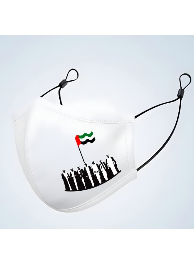 PRINTSHOP4ME Facecover For Celebrating UAE National Day Spirit Of The Union Flag Day Celebrations Facemask Cover For Kids | Men | Women - Adjustable Length - Image 4