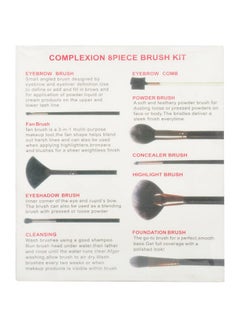 adbeni Makeup Brush Set Professional Eyebrow, Fan, Eyeshadow, Eyebrow Comb, Powder, Concealer, Hoghlighter, Foundation Blending Brushes Kit (Set Of 8) & 1 Beauty Blender  - Image 5